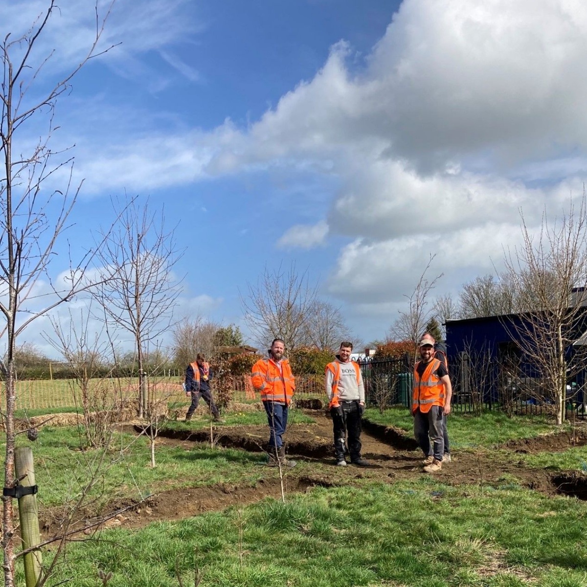 Ridgeway Primary Academy - The Build - Work on Sensory Garden Starts!